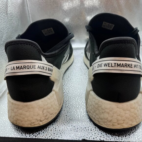 Size 13 Adidas Originals NMD_R1.V2 Mens Black White Athletic Running Shoe GX6367 - Picture 8 of 10